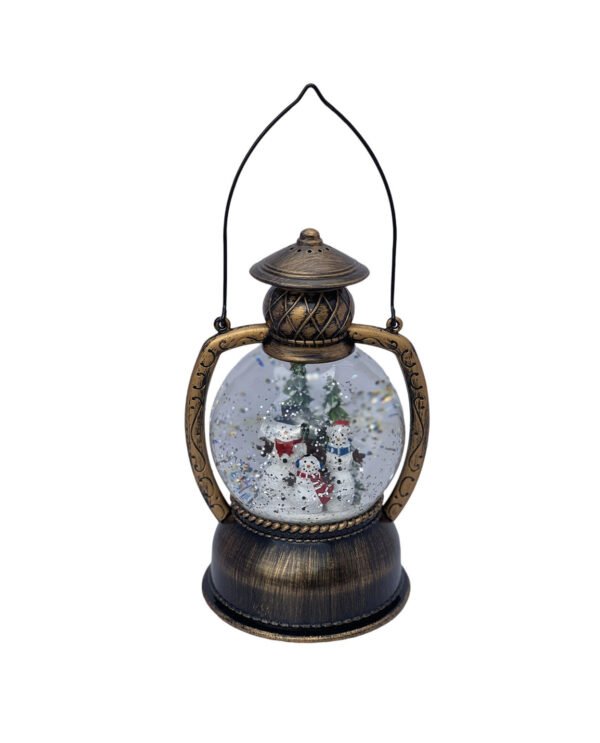 Vintage Gold Embossed Water Lantern (GMX-045)