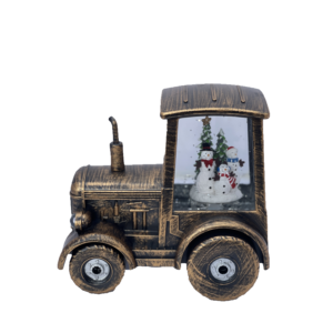 Golden Christmas Tractor Toy for Kids