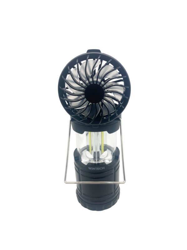 WINTECH Hybrid Outdoor Fan-Light (Black/Transparent)​