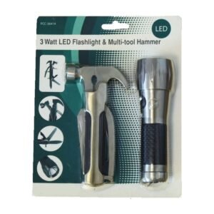 ​​PCC-36414 Multi-Tool Kit - 3W LED Flashlight & Hamme