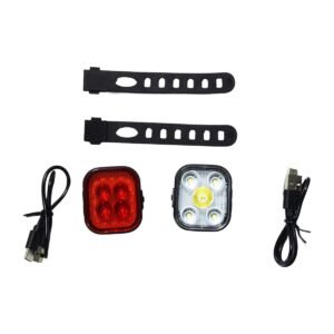 Dual USB Bike Light Set (Red+White Combo)​