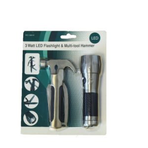 ​​PCC-36414 Multi-Tool Kit - 3W LED Flashlight & Hamme