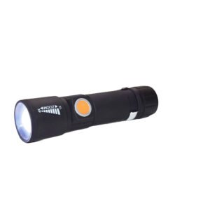 ZoomTac Adjustable Tactical Flashlight (Black/Orange)​
