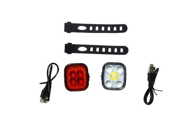 Dual USB Bike Light Set (Red+White Combo)​