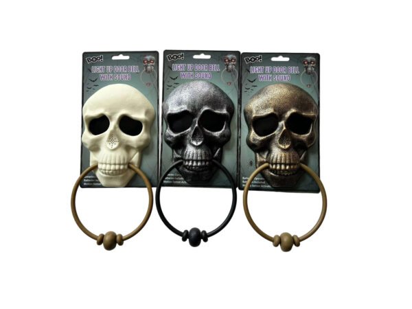 BOO! Skull Light-Up Doorbell (Halloween Trio Set)