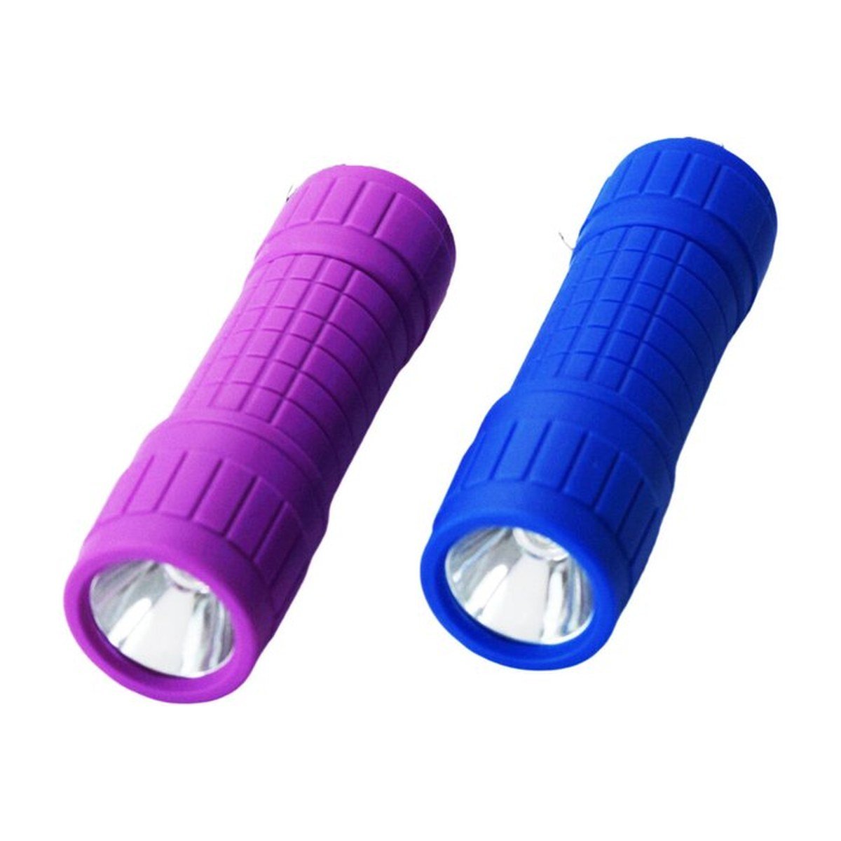 Aurora Dual-Color LED Flashlight (Purple/Blue Set)