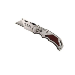 SwiftFold Folding Utility Knife (Silver/Red)