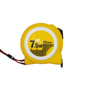 7.5m Wide Professional Steel Tape Measure (Yellow & Black High-Visibility Edition)