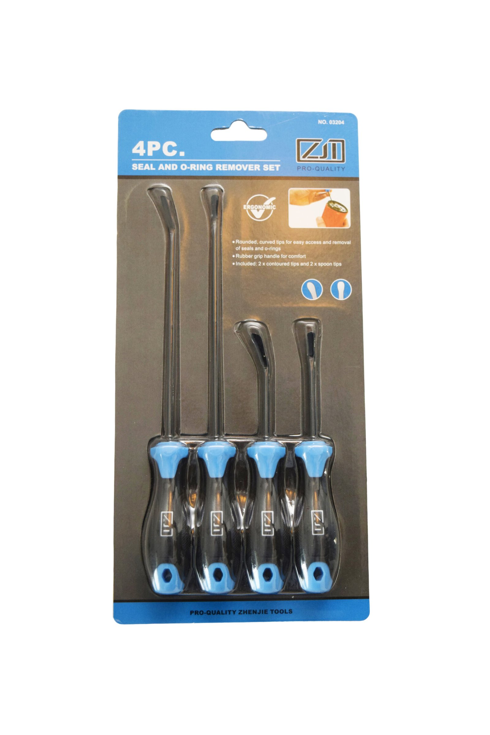 4-Piece Seal and O-Ring Remover Set (Model: NO.03204)