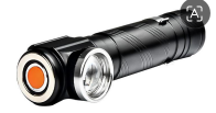 Compact Right-Angle LED Flashlight with Clip