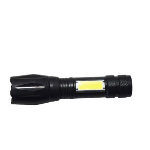 Compact Dual-LED (Main + COB) Zoomable Flashlight