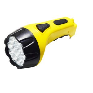 DSC_0242 Rechargeable Yellow LED Flashlight with Ergonomic Handle